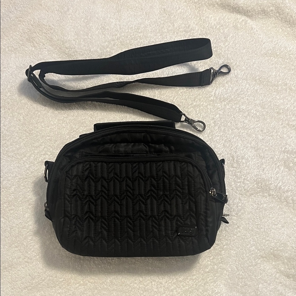Lug Quilted Black Bag